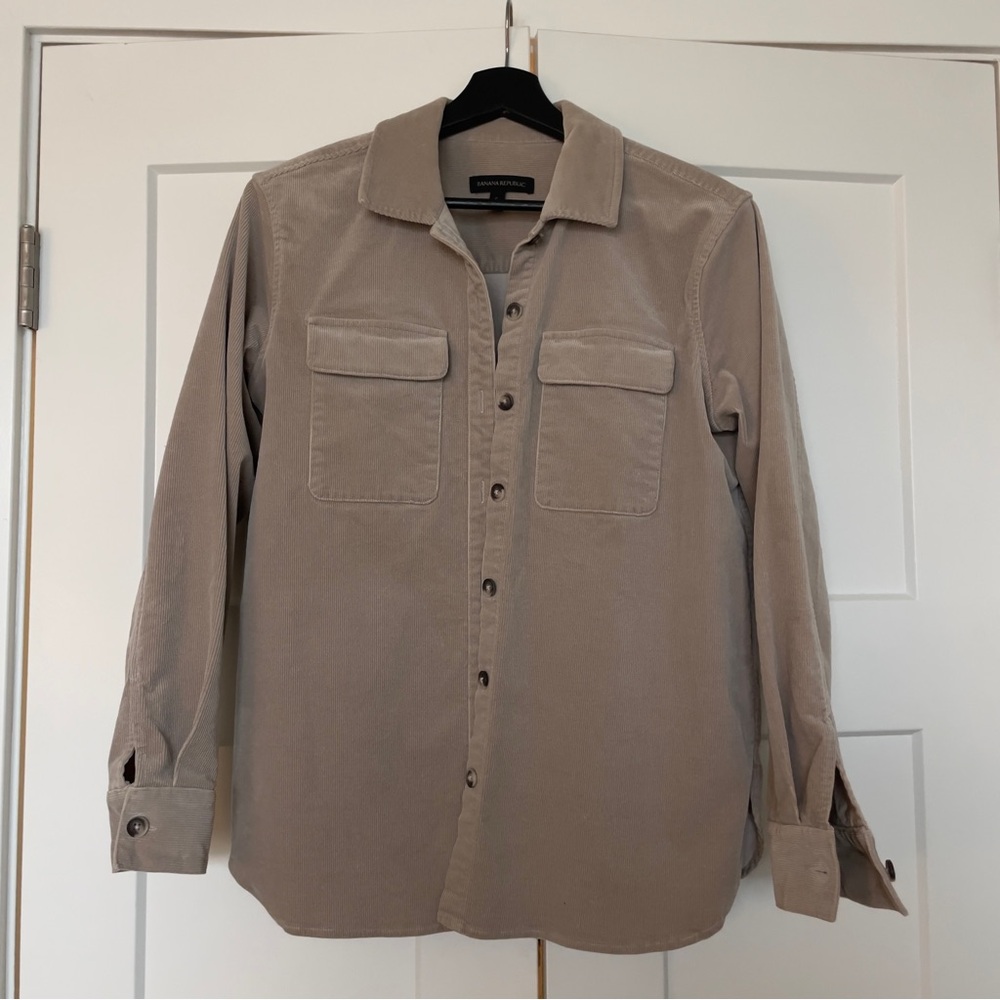Banana Republic Beige Corduroy Shirt